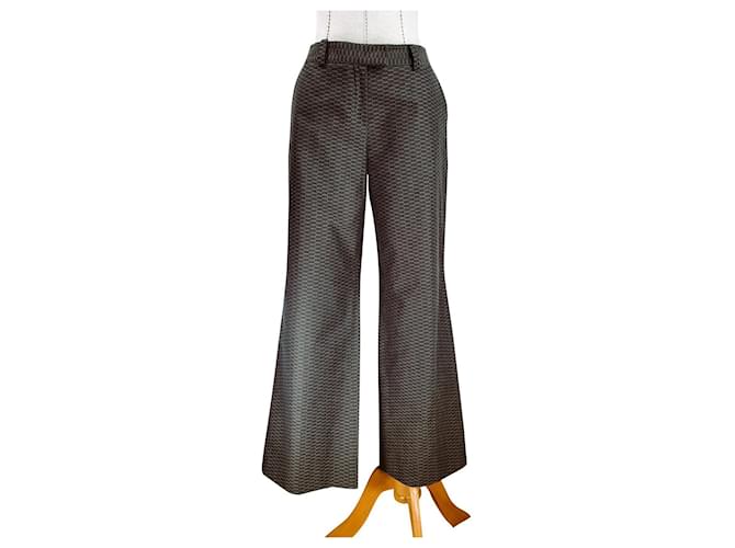 Christian Dior Pants, leggings Brown Cotton  ref.612869