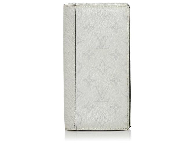 Louis Vuitton White Taigarama Brazza Long Wallet