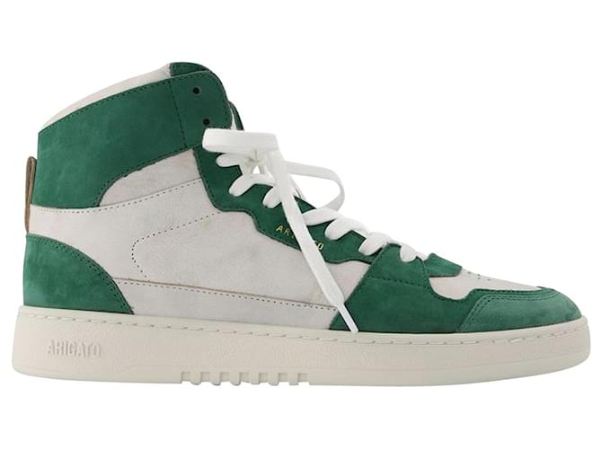 Dice Hi Sneakers - Axel Arigato - White/Green Kale - Leather  ref.613130