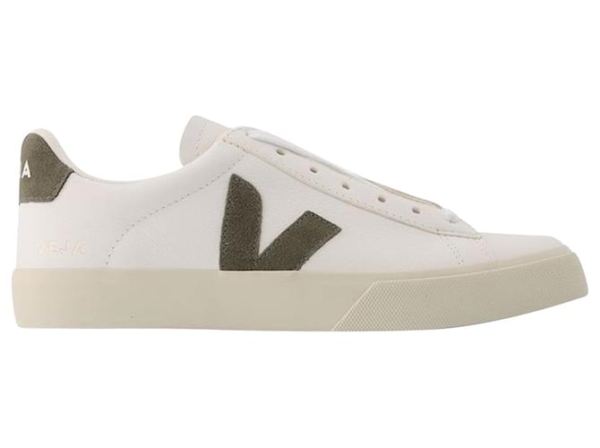 Sneakers Campo - Veja - Bianco/Cachi - Pelle  ref.613169