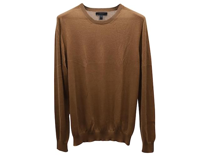 Burberry Crew Neck Sweater in Light Brown Cashmere Wool  ref.613172
