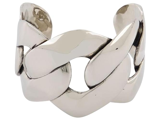 Alexander Mcqueen Chain Cuff Earring in Silver Coated Brass Silvery Metallic  ref.613229