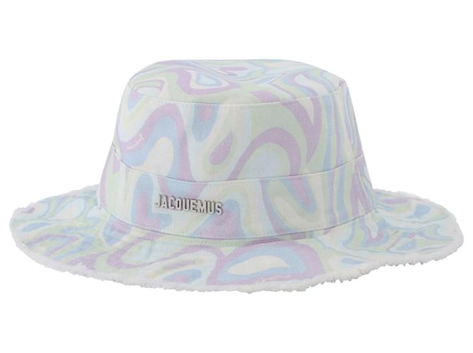 Le Bob Artichaut cotton canvas bucket hat in pink - Jacquemus