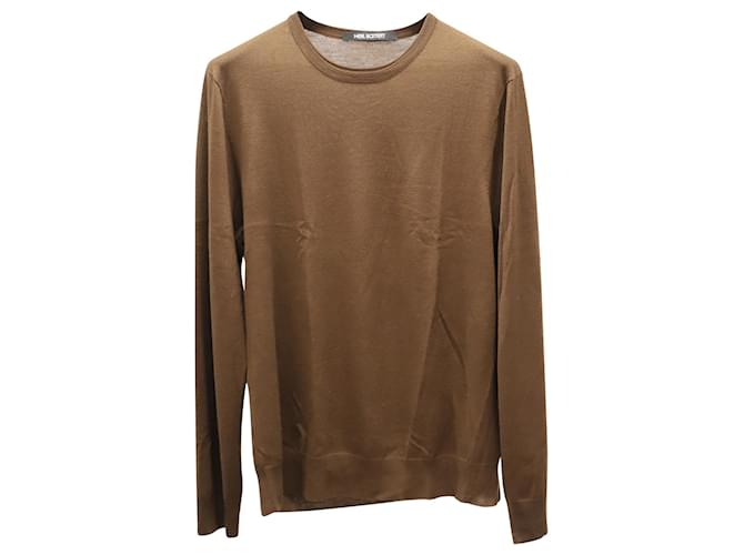Neil Barrett Sweatshirt aus brauner Wolle  ref.613278