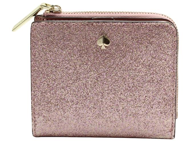 Kate Spade Lola Bifold Wallet in Pink Glitter  ref.613282