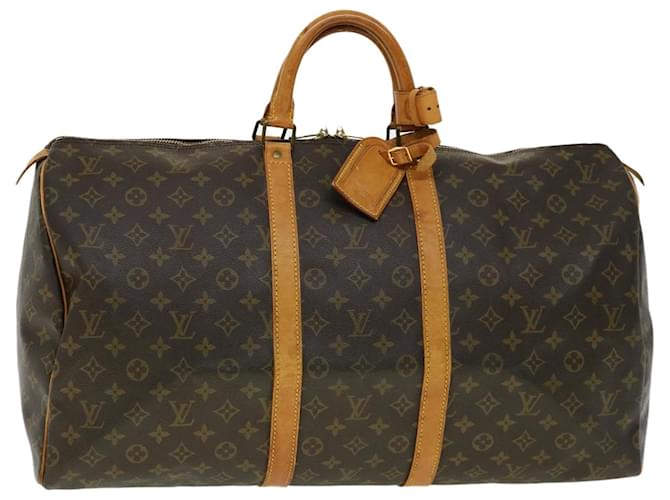 Louis Vuitton Keepall 50 Brown Cloth  ref.613408