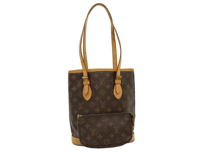 Louis Vuitton Bucket PM Brown Cloth  ref.613436