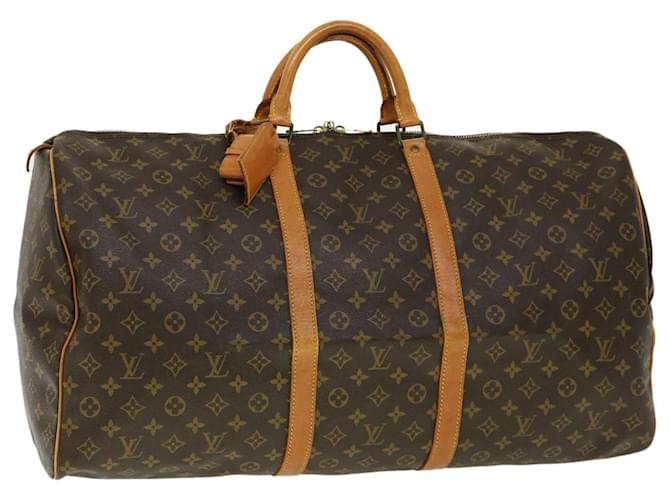 Louis Vuitton Keepall 60 Brown Cloth  ref.613483