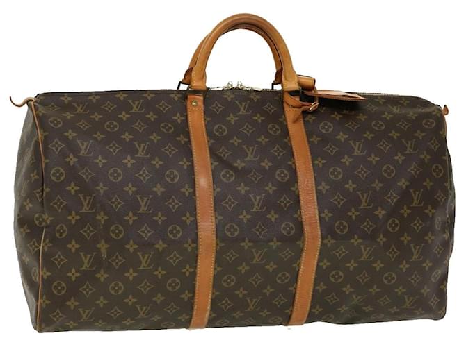 Louis Vuitton Keepall 60 Brown Cloth  ref.613493