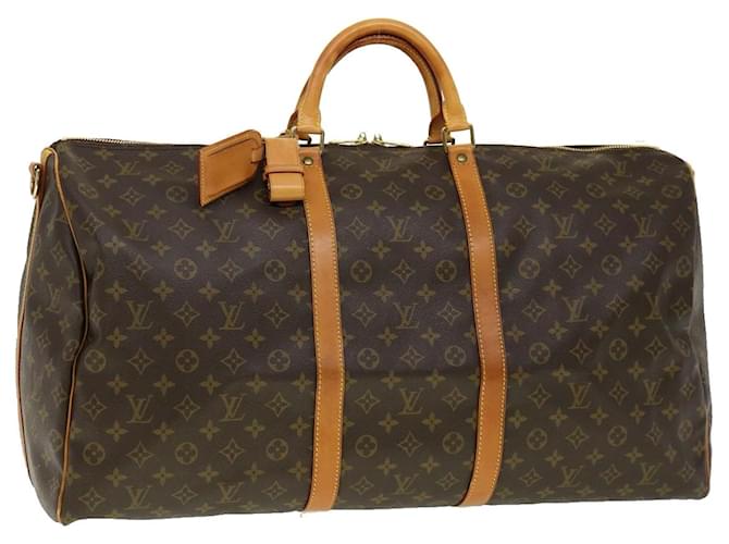 Louis Vuitton Keepall 60 Brown Cloth  ref.613516