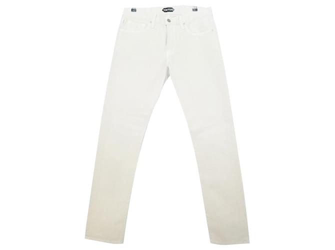 Tom Ford - Jean slim en coton côtelé beige  ref.613597