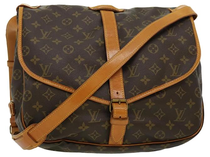 Louis Vuitton Monogram Saumur 35 Borsa a tracolla M42254 LV Aut pt3611 Tela  ref.613613