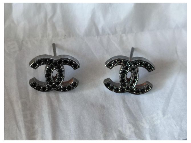 Chanel Orecchini cc Nero