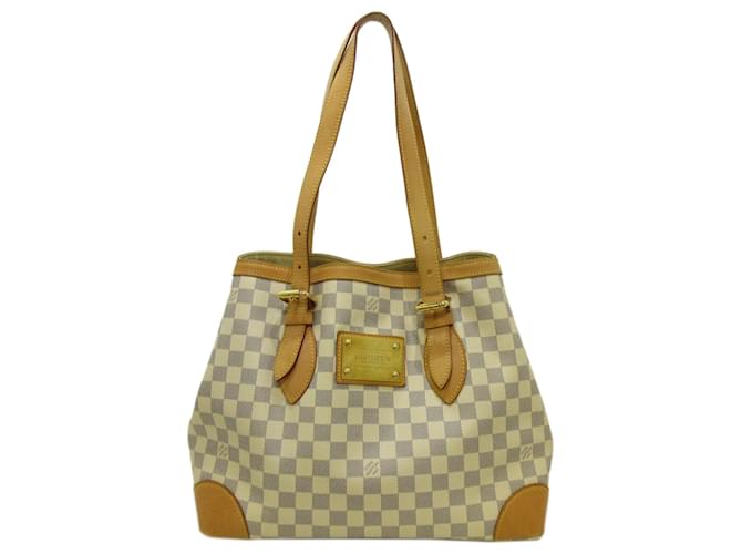 Louis Vuitton Damier Azur Hampstead MM White Cloth ref.166648 - Joli Closet