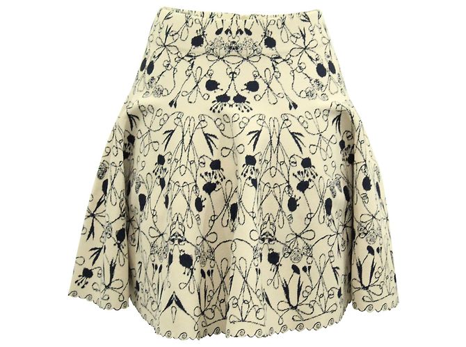 Alaïa Gonna Alaia Stampata in Viscosa Multicolor