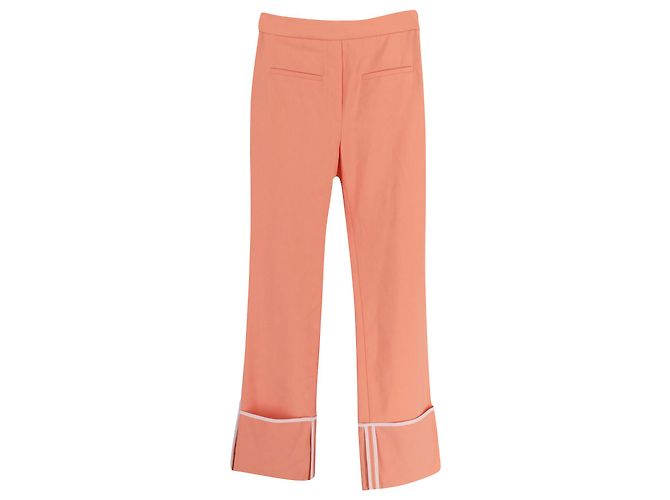 Ellery Bembe Turn Up Cuff Pants in Peach Polyester