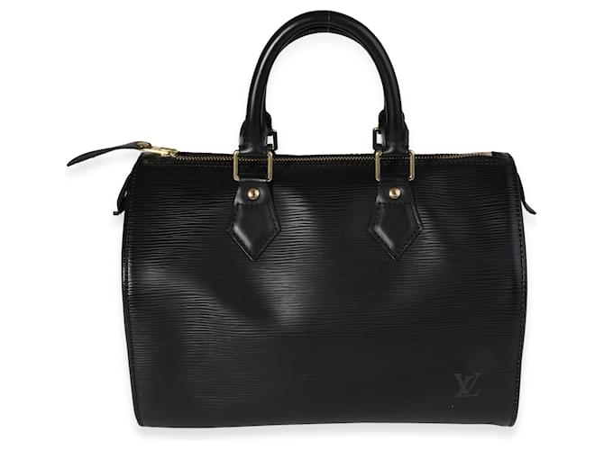 Louis Vuitton Epi Speedy 25 in Black Satchel Handbag