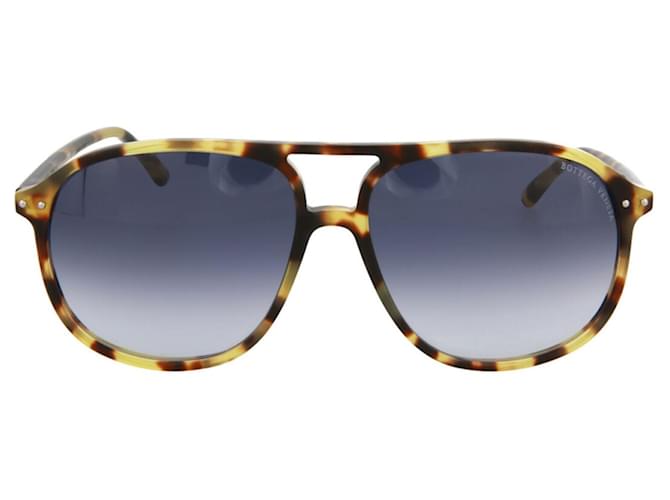 Bottega Veneta Aviator-Style   Acetate Sunglasses Silvery Metallic Cellulose fibre  ref.614300