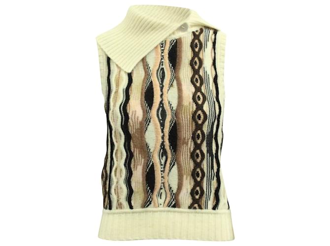 Missoni Colour Block Knitted Sweat Vest en Laine Multicolore  ref.614437