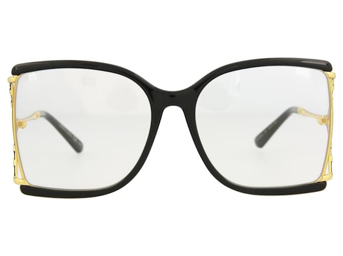 Gucci Square -Frame  Injection  Sunglasses Black  ref.614442
