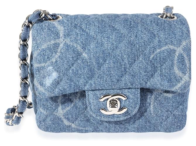 chanel denim quilted flap bag