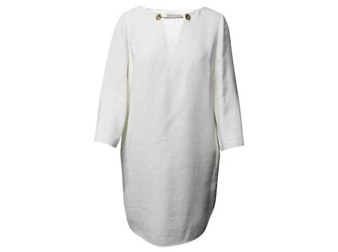 Emilio Pucci Chain Neck Tunic Dress in White Silk  ref.614475