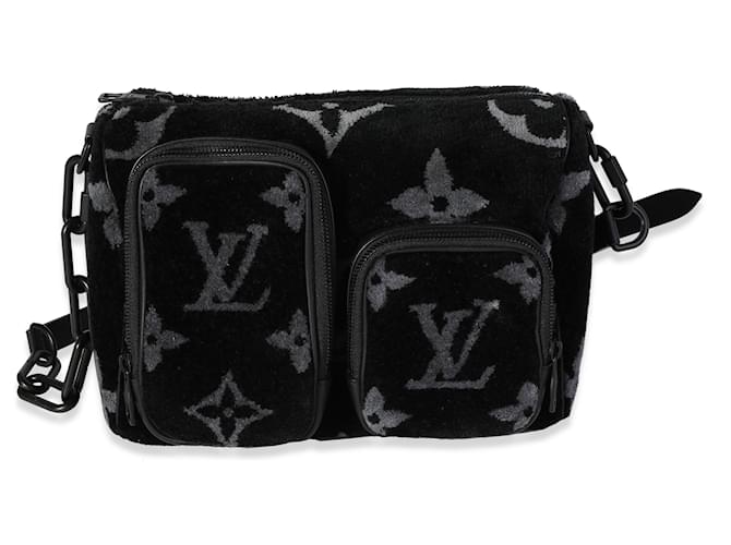 Louis Vuitton Black & Gray Monogram Eclipse Tuffetage Multi-pocket