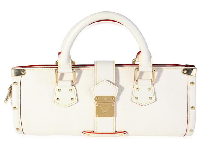 Louis Vuitton White Suhali Leather L'epanoui Pm ref.614537 - Joli