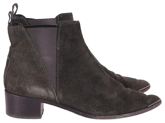 Acne Studios Jensen Ankle Boots in Black Suede  Leather  ref.614595
