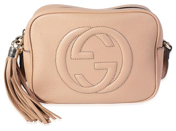 GUCCI BORSA SOHO DISCO IN PELLE BEIGE