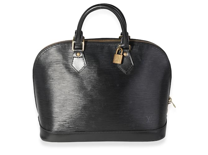 Louis Vuitton Black Epi Leather Alma Pm   ref.614704