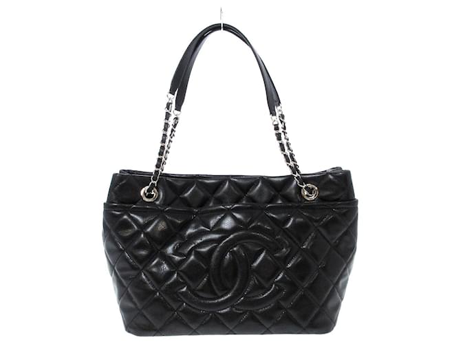 Chanel Matrasse Black Leather  ref.614781