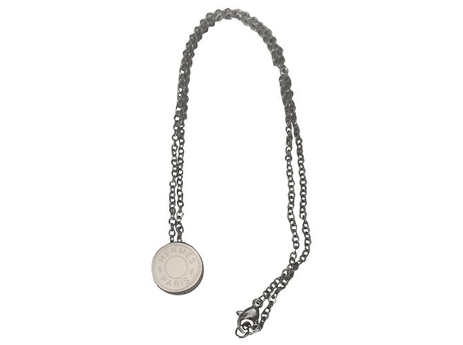 Hermès Prego de sela Hardware prateado