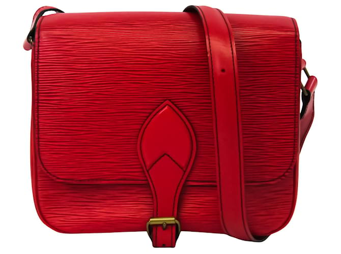 Louis Vuitton Cartouchiere Red Leather  ref.614834