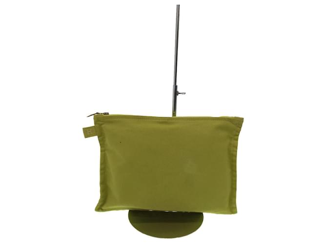 Hermès Clutch bags Green Cloth  ref.615313