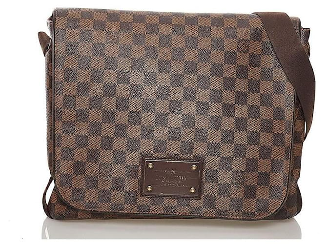 Louis Vuitton Brooklyn Handbag Damier mm Brown
