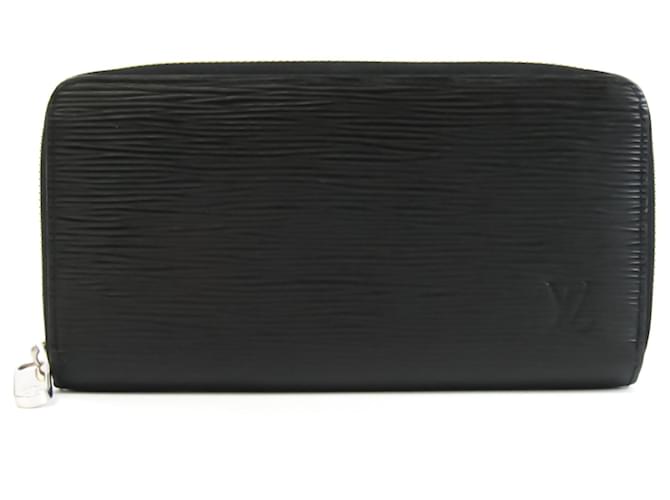 Louis Vuitton Zippy Wallet Cuir Noir  ref.615493