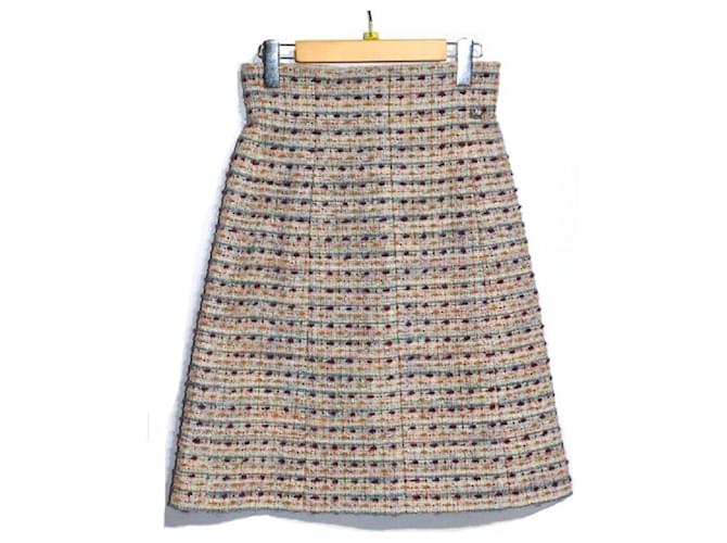 CHANEL Chanel Skirt Ladies 36 Multicolor Wool Silk Polyester Viscose Polyamide Acrylic Mohair  ref.615509