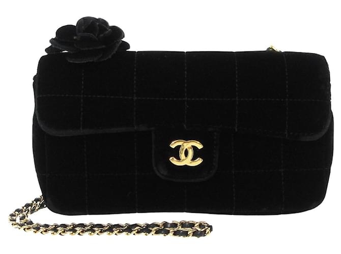 Classique Chanel Timeless Coton Noir  ref.615595