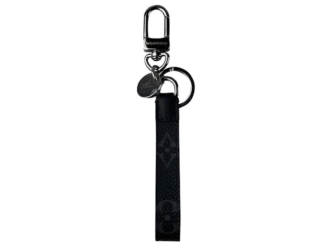 Louis Vuitton Jewel Bag and Wrist Strap Keyring Dark grey Cloth