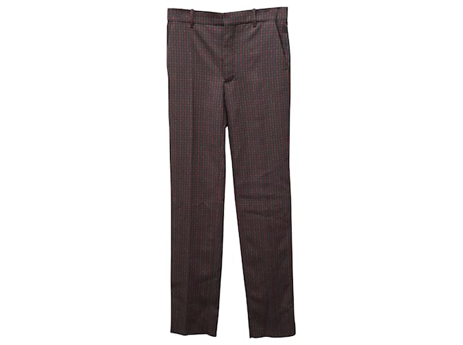Pantaloni a quadri Balenciaga Classic Fit in poliestere multicolor  ref.615849