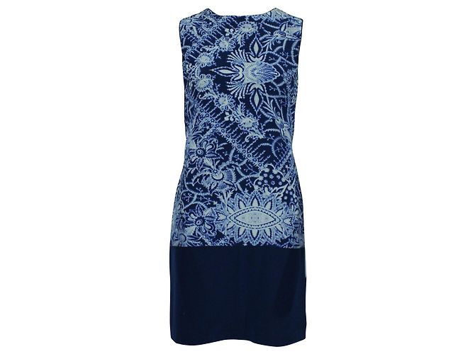 Jigsaw Vestido estampado azul