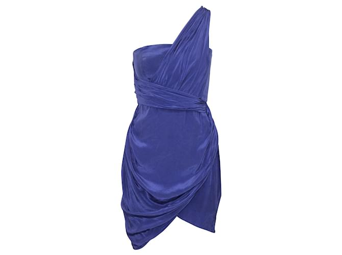 Zimmermann Mini-robe bustier en soie violette  ref.615883