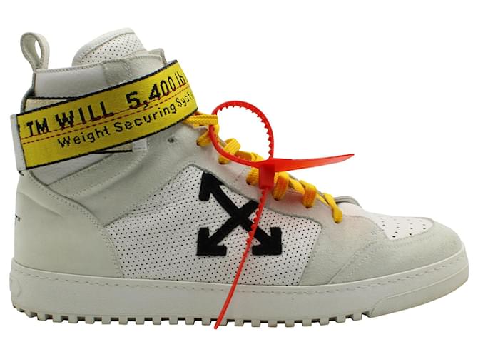 Off White Off-White Drilled High 'Industrial Belt' in White leather  ref.615895