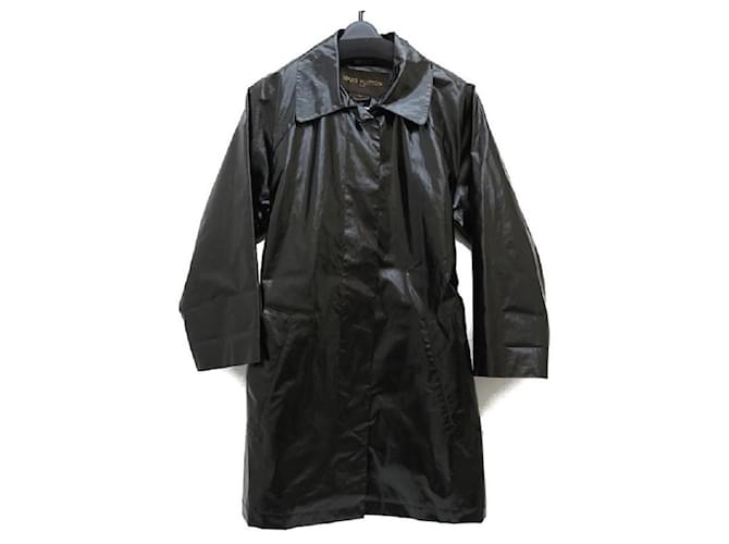 [LOUIS VUITTON/Louis Vuitton] half coat cotton/polyurethane black ladies  ref.615986