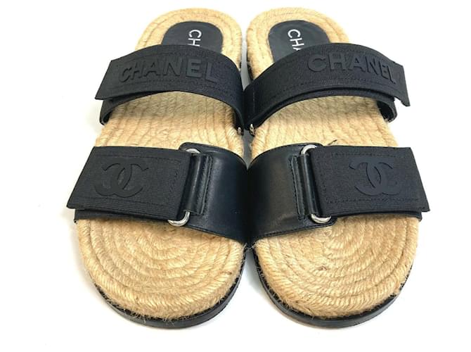 Chanel Sandals Black Exotic leather ref.616000 - Joli Closet