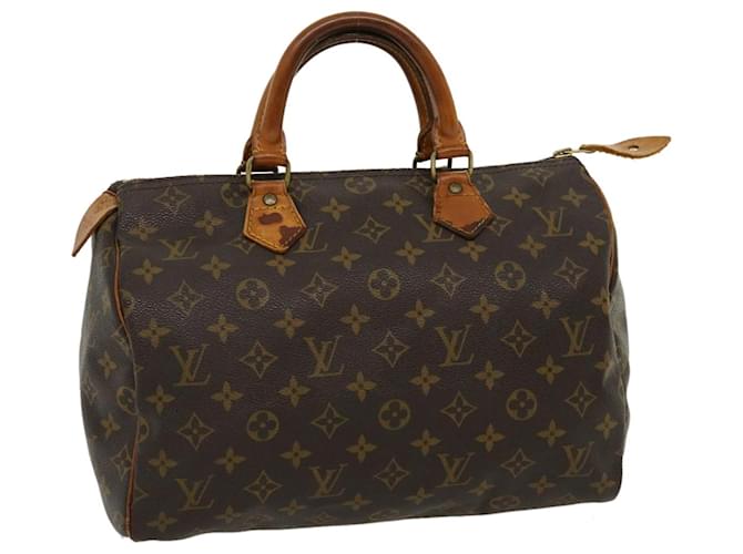 Speedy Louis Vuitton-Monogramm schnell 30 Handtasche M.41526 LV Auth jk2148 Leinwand  ref.616139