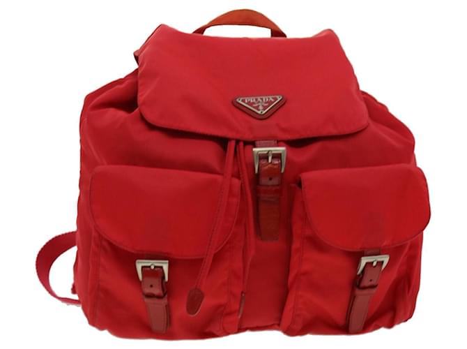 Red prada backpack sale