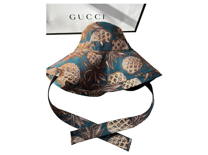 Gucci Chapéus Multicor Algodão  ref.616241