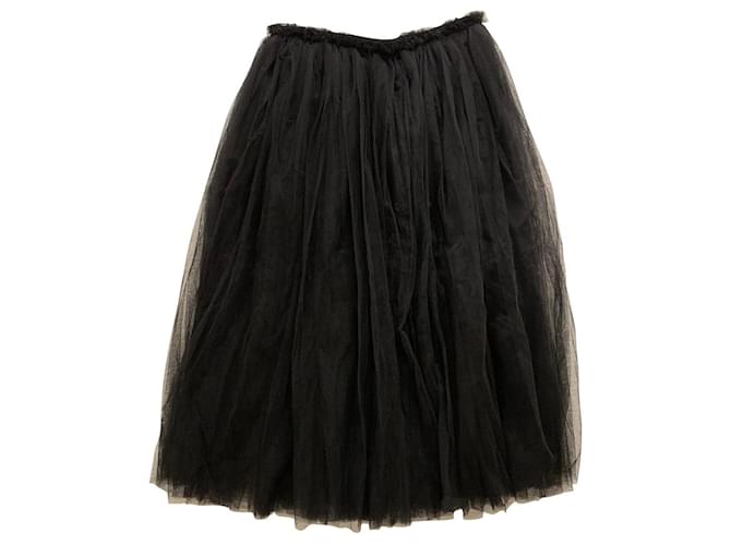 Comme Des Garcons CDG Black Tulle skirt Synthetic  ref.616298